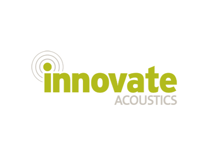 Innovate Acoustics noise consultants logo and corporate ID. Designed by The Design Mill